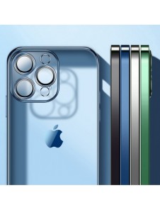 Joyroom Chery Mirror Case Skal för iPhone 13 Pro Metallisk ram Silver (JR-BP908 silver)
