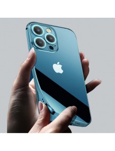 Joyroom Chery Mirror Case Skal för iPhone 13 Pro Metallisk ram Silver (JR-BP908 silver)