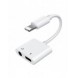 Joyroom-adapter Lightning / 3,5 mm miniuttag vit (S-Y104)
