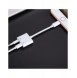 Joyroom-adapter Lightning / 3,5 mm miniuttag vit (S-Y104)