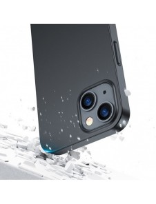 Joyroom 360 Full Case fram och bak skal för iPhone 13 + skärmskydd i härdat glas svart (JR-BP927 svart)