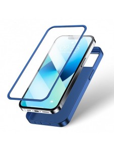 Joyroom 360 Full Case fram och bak skal för iPhone 13 + skärmskydd i härdat glas blå (JR-BP927 blå)