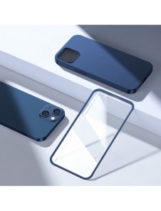 Joyroom 360 Full Case fram och bak skal för iPhone 13 + skärmskydd i härdat glas blå (JR-BP927 blå)