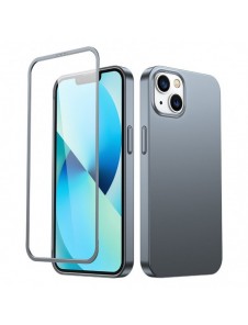 Joyroom 360 Full Case fram och bak skal för iPhone 13 + skärmskydd i härdat glas grå (JR-BP927 tranish)