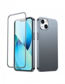 Joyroom 360 Full Case fram och bak skal för iPhone 13 + skärmskydd i härdat glas grå (JR-BP927 tranish)