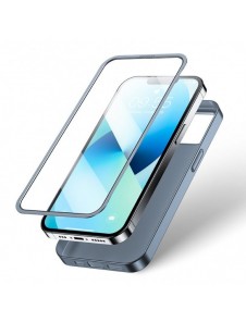 Joyroom 360 Full Case fram och bak skal för iPhone 13 + skärmskydd i härdat glas grå (JR-BP927 tranish)