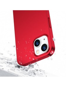 Joyroom 360 Full Case fram och bak skal för iPhone 13 + skärmskydd i härdat glas rött (JR-BP927 röd)