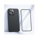 Joyroom 360 Full Case fram och bak skal till iPhone 13 Pro + skärmskydd i härdat glas svart (JR-BP935 svart)
