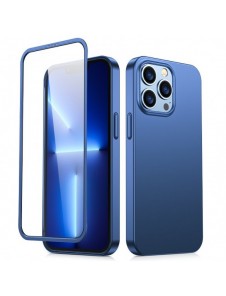 Joyroom 360 Helfodral fram och bak skal till iPhone 13 Pro + skärmskydd i härdat glas blå (JR-BP935 blå)