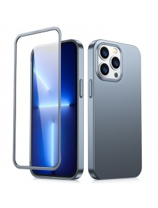 Joyroom 360 Full Case fram och bak skal till iPhone 13 Pro + skärmskydd i härdat glas grå (JR-BP935 tranish)