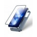 Joyroom 360 Full Case fram och bak skal till iPhone 13 Pro + skärmskydd i härdat glas grå (JR-BP935 tranish)