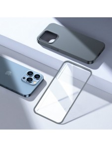 Joyroom 360 Full Case fram och bak skal till iPhone 13 Pro + skärmskydd i härdat glas grå (JR-BP935 tranish)