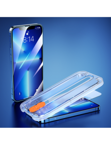 Joyroom härdat glas med monteringssats för iPhone 13 Pro Max 6.7 "transparent (JR-PF937)