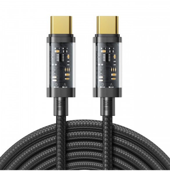 Joyroom-kabel USB Type-C - USB Type-C 100W kabel 2m svart (S-CC100A20)