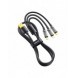 Joyroom 3in1 USB-kabel - USB Typ C / Lightning / micro USB 3,5 A 1,2 m svart (S-1T3015A5)