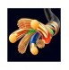 Joyroom 3in1 USB-kabel - USB Typ C / Lightning / micro USB 3,5 A 1,2 m svart (S-1T3015A5)