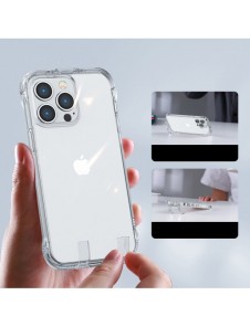 Joyroom Defender Series Fodral Skal för iPhone 14 Pro Armored Hook Cover Stand Clear (JR-14H2)