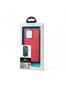 Joyroom 360 Full Case fram och bak skal till iPhone 13 Pro + skärmskydd i härdat glas rött (JR-BP935 röd)