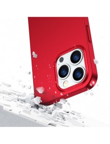Joyroom 360 Full Case fram och bak skal till iPhone 13 Pro + skärmskydd i härdat glas rött (JR-BP935 röd)