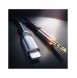 Joyroom AUX stereoljudkabel 3,5 mm minijack - Lightning för iPhone iPad 1 m svart (SY-A02)