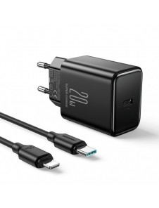 USB C-laddare 20W PD Joyroom JR-TCF06 med USB C-kabel - Lightning - svart