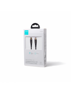 Joyroom snabbladdningskabel med smart switch USB-C - Lightning 20W 1,2m svart (S-CL020A3)