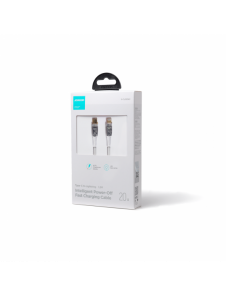 Joyroom snabbladdningskabel med smart switch USB-C - Lightning 20W 1,2m vit (S-CL020A3)