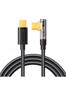 Joyroom USB C-kabel vinklad - USB C för snabb laddning och dataöverföring 100W 1,2 m svart (S-CC100A6)