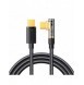 Joyroom USB C-kabel vinklad - USB C för snabb laddning och dataöverföring 100W 1,2 m svart (S-CC100A6)