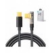 Joyroom USB C-kabel vinklad - USB C för snabb laddning och dataöverföring 100W 1,2 m svart (S-CC100A6)