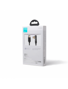 Joyroom USB C-kabel vinklad - USB C för snabb laddning och dataöverföring 100W 1,2 m svart (S-CC100A6)