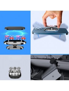 Joyroom självhäftande magnetisk instrumentbräda för bilar Silver (JR-ZS227)