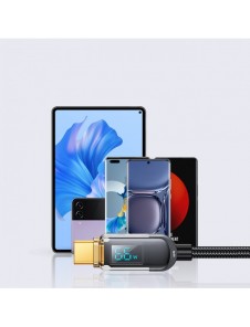 Joyroom USB-kabel - USB C 66W för snabbladdning och dataöverföring 1,2 m svart (S-AC066A4)