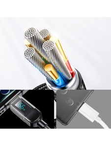 Joyroom USB-kabel - USB C 66W för snabbladdning och dataöverföring 1,2 m svart (S-AC066A4)