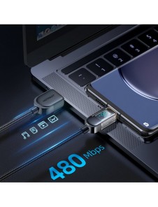 Joyroom USB-kabel - USB C 66W för snabbladdning och dataöverföring 1,2 m svart (S-AC066A4)