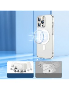 Joyroom 14D magnetfodral Magnetfodral för iPhone 14 Plus Kompatibel med MagSafe transparent (JR-14D7)