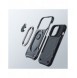 Joyroom Dual Hinge fodral för iPhone 14 Plus pansarfodral med stativ och en ringhållare svart