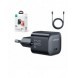 Mini USB C Laddare 20W PD med USB C-kabel - Lightning Joyroom JR-TCF02 - svart