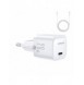 Mini USB C Laddare 20W PD med USB C-kabel - Lightning Joyroom JR-TCF02 - Vit