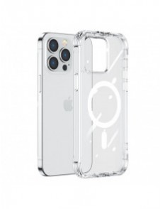 Joyroom Magnetic Defender Magnetic Case för iPhone 14 Pro Max Pansarskal med krokar Stativ Klar (MagSafe-kompatibel)