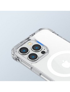 Joyroom Magnetic Defender Magnetic Case för iPhone 14 Pro Max Pansarskal med krokar Stativ Klar (MagSafe-kompatibel)