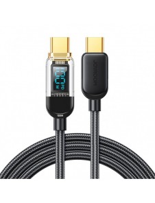 Joyroom USB C - USB C 100W kabel för snabb laddning och dataöverföring 1,2 m svart (S-CC100A4)