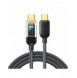 Joyroom USB C - USB C 100W kabel för snabb laddning och dataöverföring 1,2 m svart (S-CC100A4)