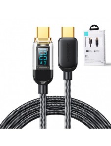 Joyroom USB C - USB C 100W kabel för snabb laddning och dataöverföring 1,2 m svart (S-CC100A4)