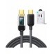 Joyroom USB C - USB C 100W kabel för snabb laddning och dataöverföring 1,2 m svart (S-CC100A4)