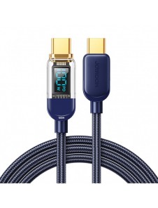 Joyroom USB C - USB C 100W kabel för snabb laddning och dataöverföring 1,2 m blå (S-CC100A4)