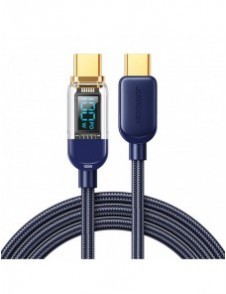 Joyroom USB C - USB C 100W kabel för snabb laddning och dataöverföring 1,2 m blå (S-CC100A4)