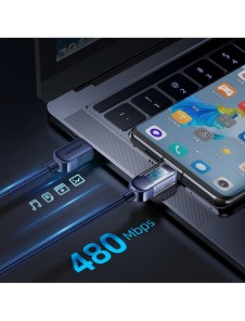 Joyroom USB C - USB C 100W kabel för snabb laddning och dataöverföring 1,2 m blå (S-CC100A4)