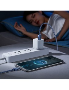 Joyroom USB C - USB C 100W kabel för snabb laddning och dataöverföring 1,2 m blå (S-CC100A4)