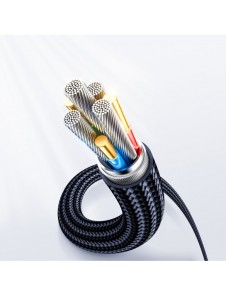 Joyroom USB C - USB C 100W kabel för snabb laddning och dataöverföring 1,2 m blå (S-CC100A4)